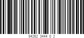 Código de barras (EAN, GTIN, SKU, ISBN): '94262_3444_0_2'