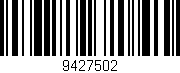 Código de barras (EAN, GTIN, SKU, ISBN): '9427502'