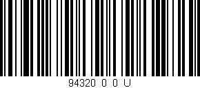 Código de barras (EAN, GTIN, SKU, ISBN): '94320_0_0_U'