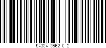 Código de barras (EAN, GTIN, SKU, ISBN): '94334_3562_0_2'