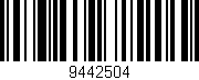 Código de barras (EAN, GTIN, SKU, ISBN): '9442504'