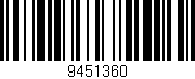 Código de barras (EAN, GTIN, SKU, ISBN): '9451360'
