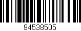 Código de barras (EAN, GTIN, SKU, ISBN): '94538505'
