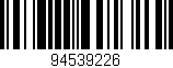 Código de barras (EAN, GTIN, SKU, ISBN): '94539226'