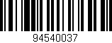 Código de barras (EAN, GTIN, SKU, ISBN): '94540037'