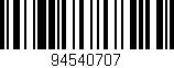 Código de barras (EAN, GTIN, SKU, ISBN): '94540707'