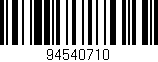 Código de barras (EAN, GTIN, SKU, ISBN): '94540710'