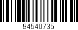 Código de barras (EAN, GTIN, SKU, ISBN): '94540735'