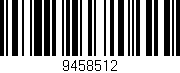 Código de barras (EAN, GTIN, SKU, ISBN): '9458512'