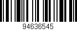 Código de barras (EAN, GTIN, SKU, ISBN): '94636545'