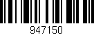 Código de barras (EAN, GTIN, SKU, ISBN): '947150'