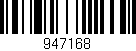 Código de barras (EAN, GTIN, SKU, ISBN): '947168'