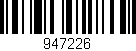 Código de barras (EAN, GTIN, SKU, ISBN): '947226'