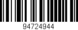 Código de barras (EAN, GTIN, SKU, ISBN): '94724944'