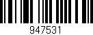 Código de barras (EAN, GTIN, SKU, ISBN): '947531'