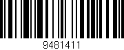 Código de barras (EAN, GTIN, SKU, ISBN): '9481411'