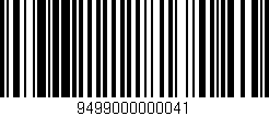 Código de barras (EAN, GTIN, SKU, ISBN): '9499000000041'