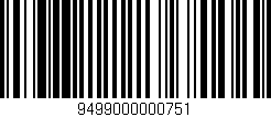 Código de barras (EAN, GTIN, SKU, ISBN): '9499000000751'