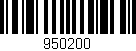 Código de barras (EAN, GTIN, SKU, ISBN): '950200'
