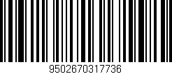 Código de barras (EAN, GTIN, SKU, ISBN): '9502670317736'