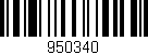 Código de barras (EAN, GTIN, SKU, ISBN): '950340'