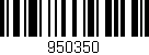 Código de barras (EAN, GTIN, SKU, ISBN): '950350'