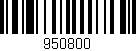 Código de barras (EAN, GTIN, SKU, ISBN): '950800'