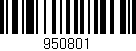 Código de barras (EAN, GTIN, SKU, ISBN): '950801'