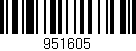 Código de barras (EAN, GTIN, SKU, ISBN): '951605'