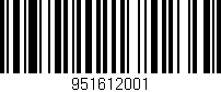 Código de barras (EAN, GTIN, SKU, ISBN): '951612001'