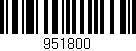 Código de barras (EAN, GTIN, SKU, ISBN): '951800'