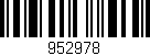 Código de barras (EAN, GTIN, SKU, ISBN): '952978'