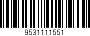 Código de barras (EAN, GTIN, SKU, ISBN): '9531111551'