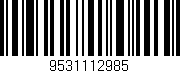 Código de barras (EAN, GTIN, SKU, ISBN): '9531112985'