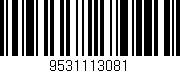 Código de barras (EAN, GTIN, SKU, ISBN): '9531113081'