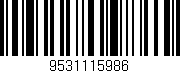 Código de barras (EAN, GTIN, SKU, ISBN): '9531115986'