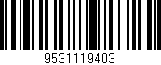 Código de barras (EAN, GTIN, SKU, ISBN): '9531119403'