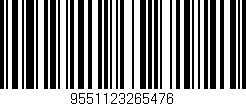 Código de barras (EAN, GTIN, SKU, ISBN): '9551123265476'