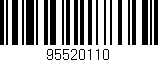 Código de barras (EAN, GTIN, SKU, ISBN): '95520110'