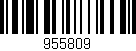 Código de barras (EAN, GTIN, SKU, ISBN): '955809'