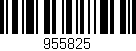 Código de barras (EAN, GTIN, SKU, ISBN): '955825'