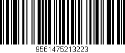 Código de barras (EAN, GTIN, SKU, ISBN): '9561475213223'