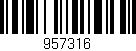 Código de barras (EAN, GTIN, SKU, ISBN): '957316'