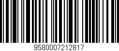 Código de barras (EAN, GTIN, SKU, ISBN): '9580007212817'