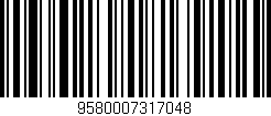 Código de barras (EAN, GTIN, SKU, ISBN): '9580007317048'