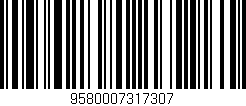 Código de barras (EAN, GTIN, SKU, ISBN): '9580007317307'