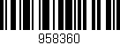 Código de barras (EAN, GTIN, SKU, ISBN): '958360'