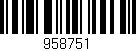 Código de barras (EAN, GTIN, SKU, ISBN): '958751'