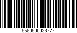 Código de barras (EAN, GTIN, SKU, ISBN): '9589900038777'