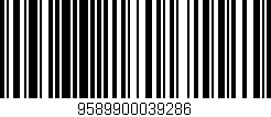 Código de barras (EAN, GTIN, SKU, ISBN): '9589900039286'